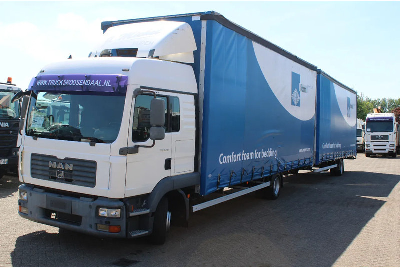 MAN TGL 8.210 + TRAILER + SLEEPCAB COMBI - Curtainsider truck: picture 2 MAN TGL 8.210 + TRAILER + SLEEPCAB COMBI - Curtainsider truck: picture 2