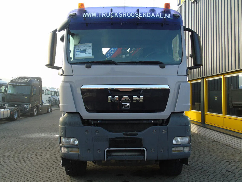 Tipper, Crane truck MAN TGS 28.400 + 6x4 front traction + HMF 2320 + tipper + MANUAL + REMOTE: picture 7