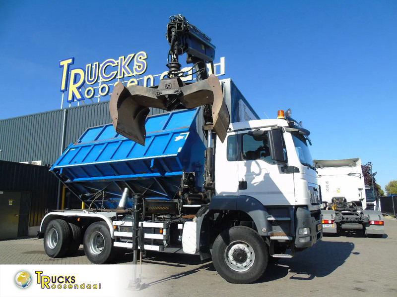 MAN TGX + 6x6 + HIAB 166 E3 HIPRO + 3SIDE TIPPER - Tipper, Crane truck: picture 1 MAN TGX + 6x6 + HIAB 166 E3 HIPRO + 3SIDE TIPPER - Tipper, Crane truck: picture 1