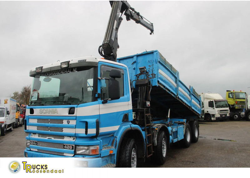 Scania G 420 + MANUAL + TIPPER + HIAB 144B-1 CL +EURO 3 - Crane truck: picture 1 Scania G 420 + MANUAL + TIPPER + HIAB 144B-1 CL +EURO 3 - Crane truck: picture 1