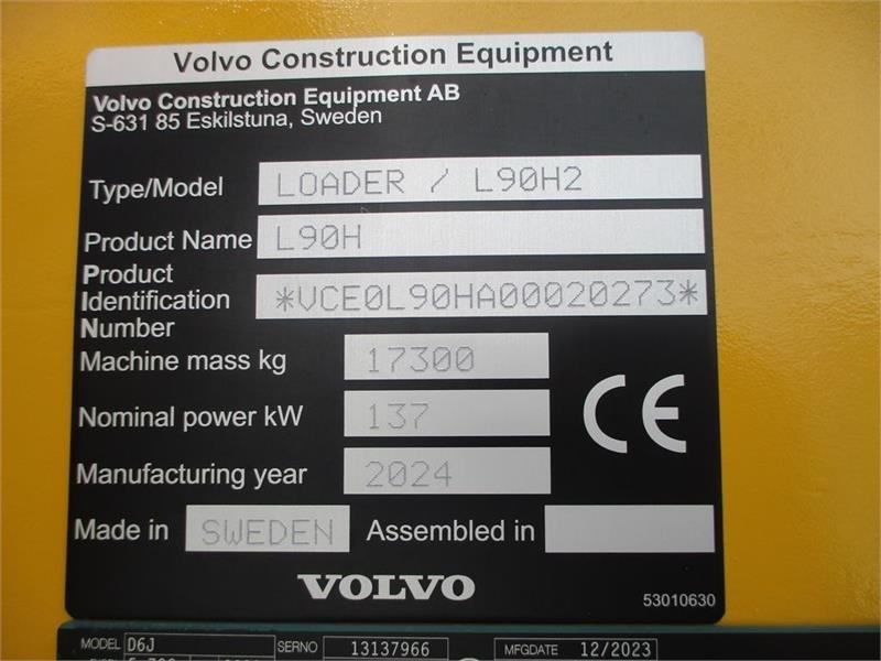 Volvo L90H H2 AGRICULTURE Dansk-maskine, Co-Pilot, LANG- - Wheel loader: picture 3 Volvo L90H H2 AGRICULTURE Dansk-maskine, Co-Pilot, LANG- - Wheel loader: picture 3