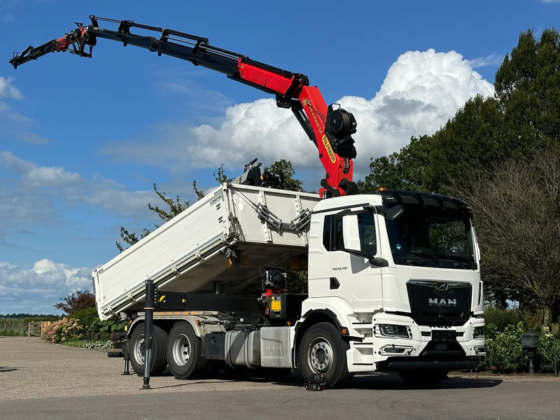 MAN TGS 26.430 2022!EURO6!! 6x2!! PALFINGER 23tm+JIB+LIER/WINCH!!DREISEITEN KIPPER/BORDMATIC!!9tkm - Tipper, Crane truck: picture 1 MAN TGS 26.430 2022!EURO6!! 6x2!! PALFINGER 23tm+JIB+LIER/WINCH!!DREISEITEN KIPPER/BORDMATIC!!9tkm - Tipper, Crane truck: picture 1