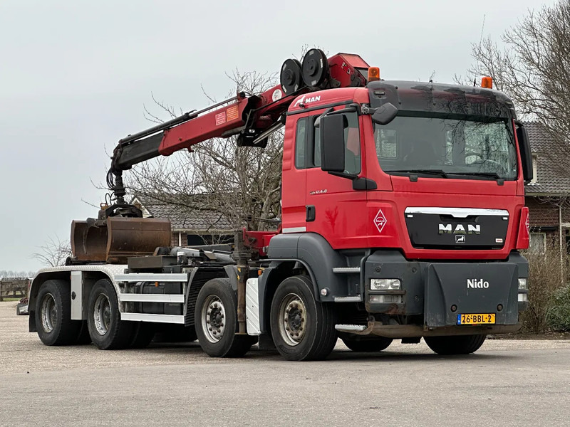 MAN TGS 41.400 8X4 WIDESPREAD!!HMF 22TM KRAAN/HAAK!!TOP!! - Hook lift truck, Crane truck: picture 2 MAN TGS 41.400 8X4 WIDESPREAD!!HMF 22TM KRAAN/HAAK!!TOP!! - Hook lift truck, Crane truck: picture 2