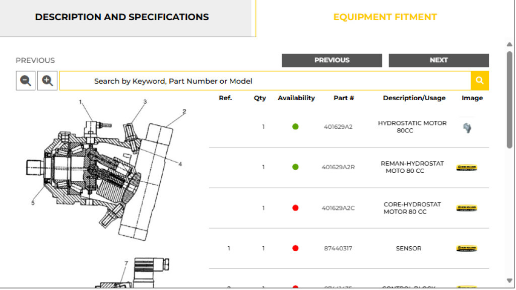 Case 401629A2R - Hydraulic motor for Construction machinery: picture 1 Case 401629A2R - Hydraulic motor for Construction machinery: picture 1