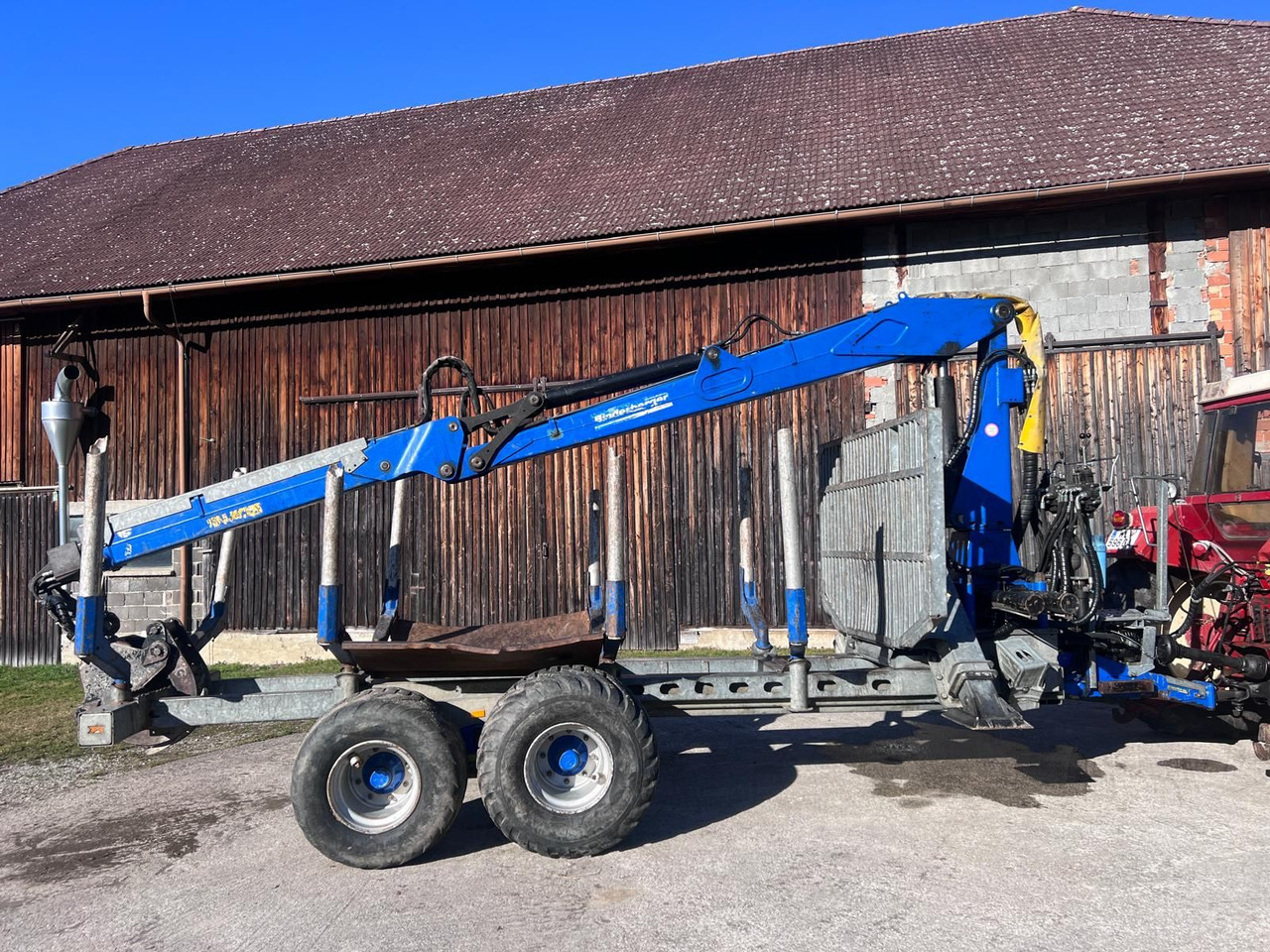 Binderberger RW14 mit Penz BP 8000L Kran - Forestry trailer: picture 1 Binderberger RW14 mit Penz BP 8000L Kran - Forestry trailer: picture 1