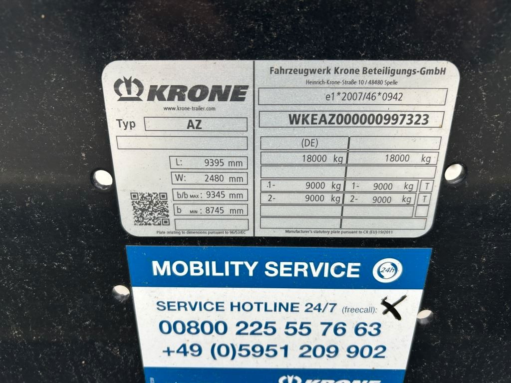 Krone 2 Achswechselfahrgestell, Typ: AZW 18 eL3B9 - Container transporter/ Swap body trailer: picture 4 Krone 2 Achswechselfahrgestell, Typ: AZW 18 eL3B9 - Container transporter/ Swap body trailer: picture 4