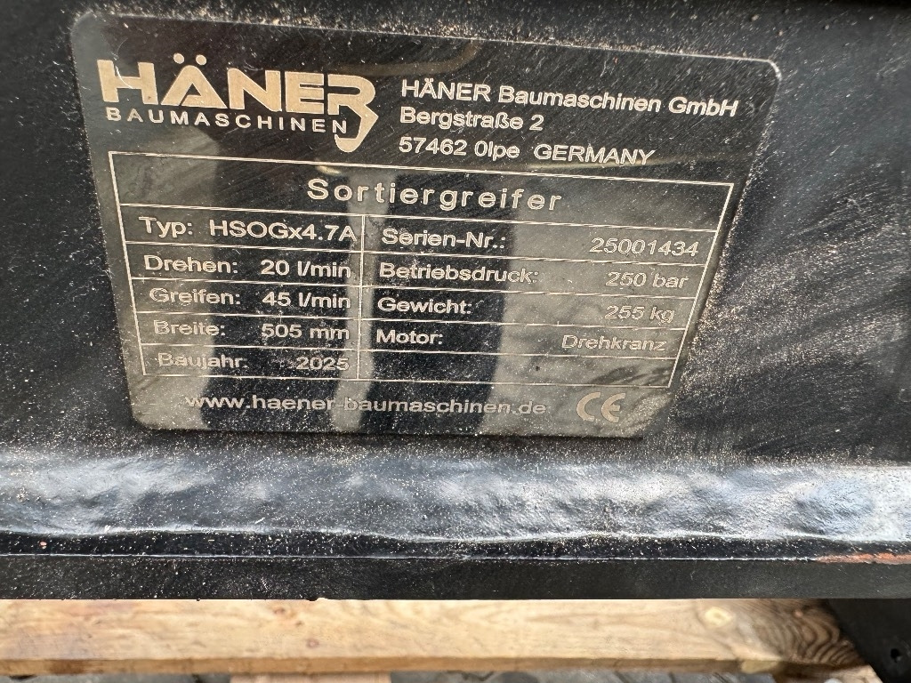 Haner HMZG x4 .7A - Grapple for Construction machinery: picture 4 Haner HMZG x4 .7A - Grapple for Construction machinery: picture 4