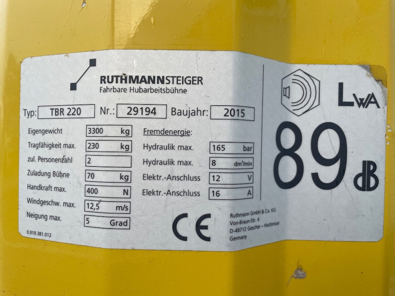 Ruthmann TBR 220 - Truck mounted aerial platform: picture 3 Ruthmann TBR 220 - Truck mounted aerial platform: picture 3