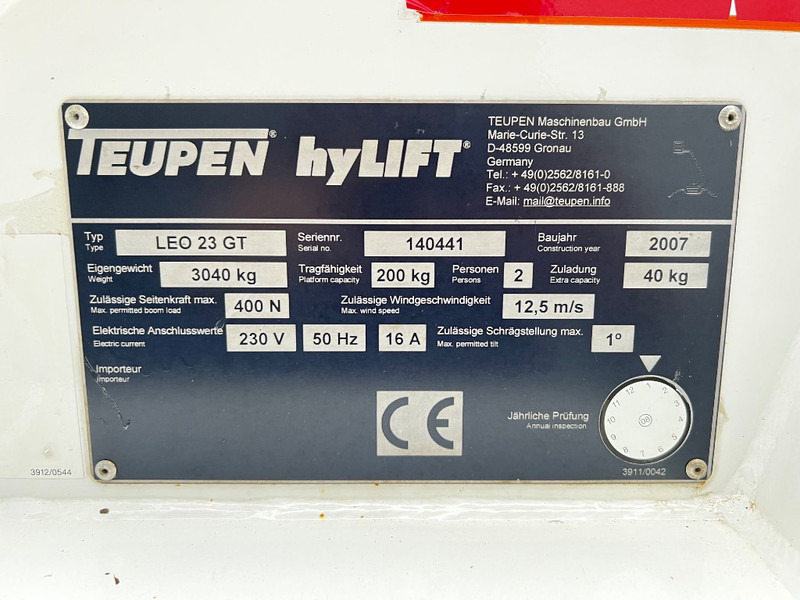 Teupen Leo 23 GT - Articulated boom, Spider lift: picture 5 Teupen Leo 23 GT - Articulated boom, Spider lift: picture 5