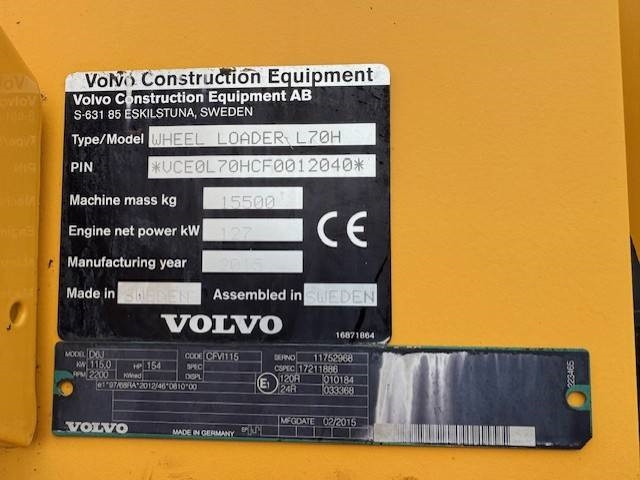 Wheel loader Volvo L 70 H: picture 12