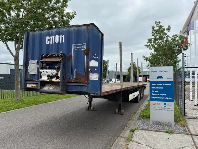 Krone SD Flatbed met rongen 41 ton standard chassis - Dropside/ Flatbed semi-trailer: picture 1 Krone SD Flatbed met rongen 41 ton standard chassis - Dropside/ Flatbed semi-trailer: picture 1
