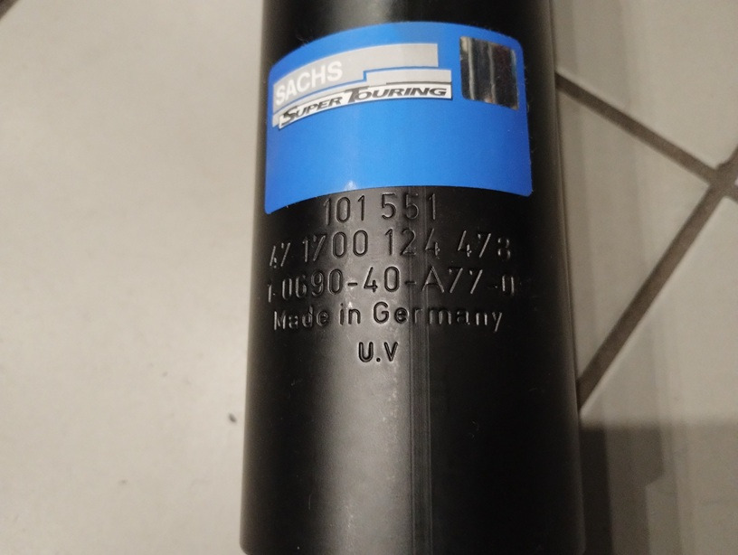 AMORTYZATOR PRZEDNI MAN M90 101551 SACHS 81437016535 14.192 16.192 - Shock absorber: picture 2 AMORTYZATOR PRZEDNI MAN M90 101551 SACHS 81437016535 14.192 16.192 - Shock absorber: picture 2