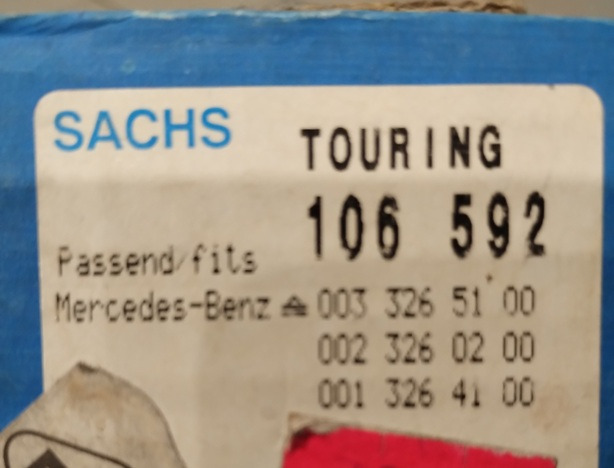 AMORTYZATOR TYLNI 106592 SACHS MERCEDES SK 0033265100 2538 2544 2553 - Shock absorber: picture 2 AMORTYZATOR TYLNI 106592 SACHS MERCEDES SK 0033265100 2538 2544 2553 - Shock absorber: picture 2