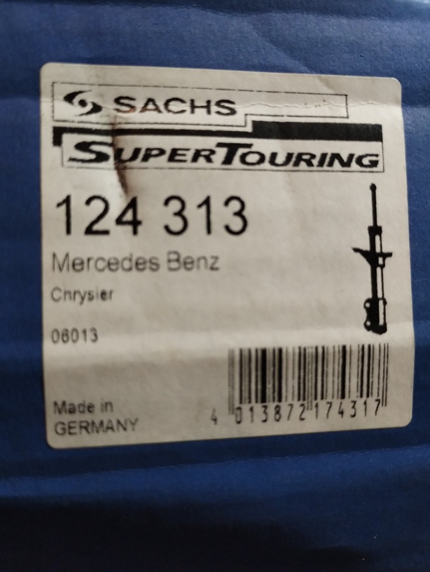 AMORTYZATOR TYLNI 124313 SACHS 0053261000 MERCEDES MP1 MP2 MP3 ACTROS AXOR ATEGO - Shock absorber: picture 2 AMORTYZATOR TYLNI 124313 SACHS 0053261000 MERCEDES MP1 MP2 MP3 ACTROS AXOR ATEGO - Shock absorber: picture 2