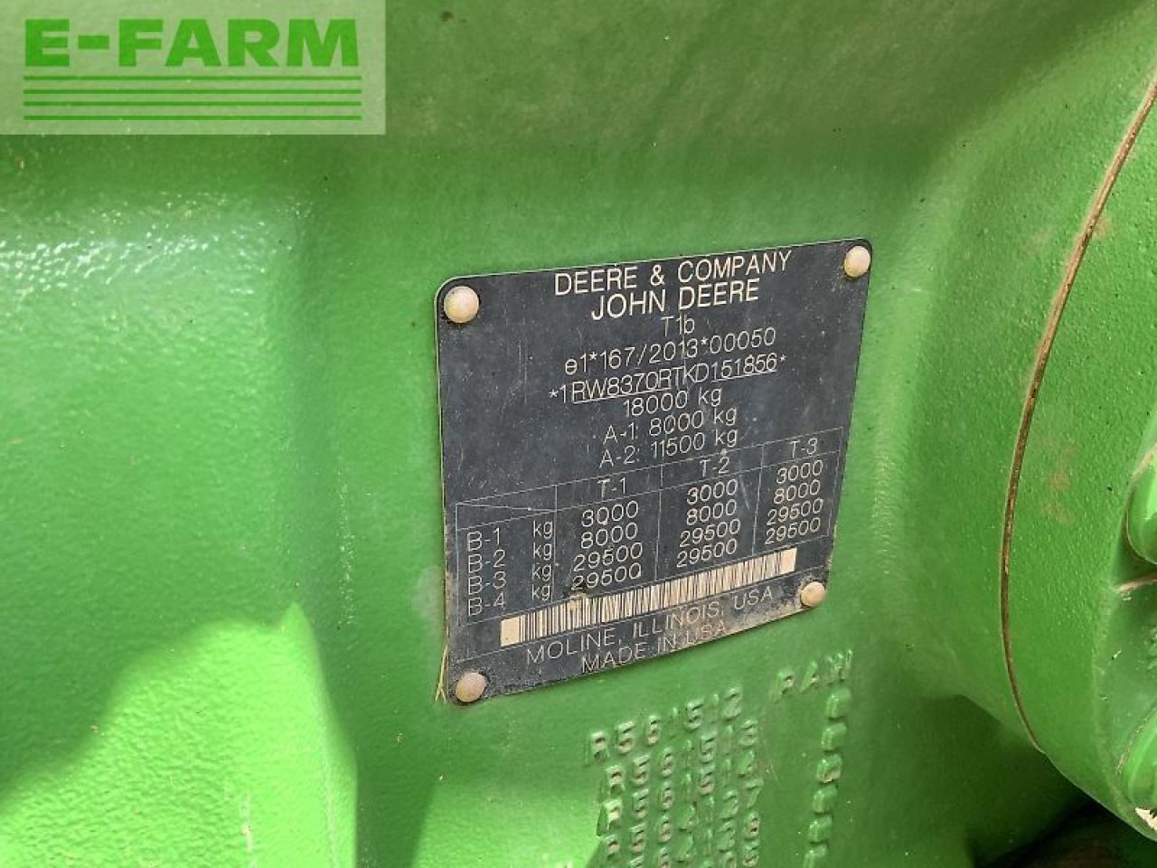 Farm tractor John Deere 8370r ultimate edition tractor (st23424): picture 17