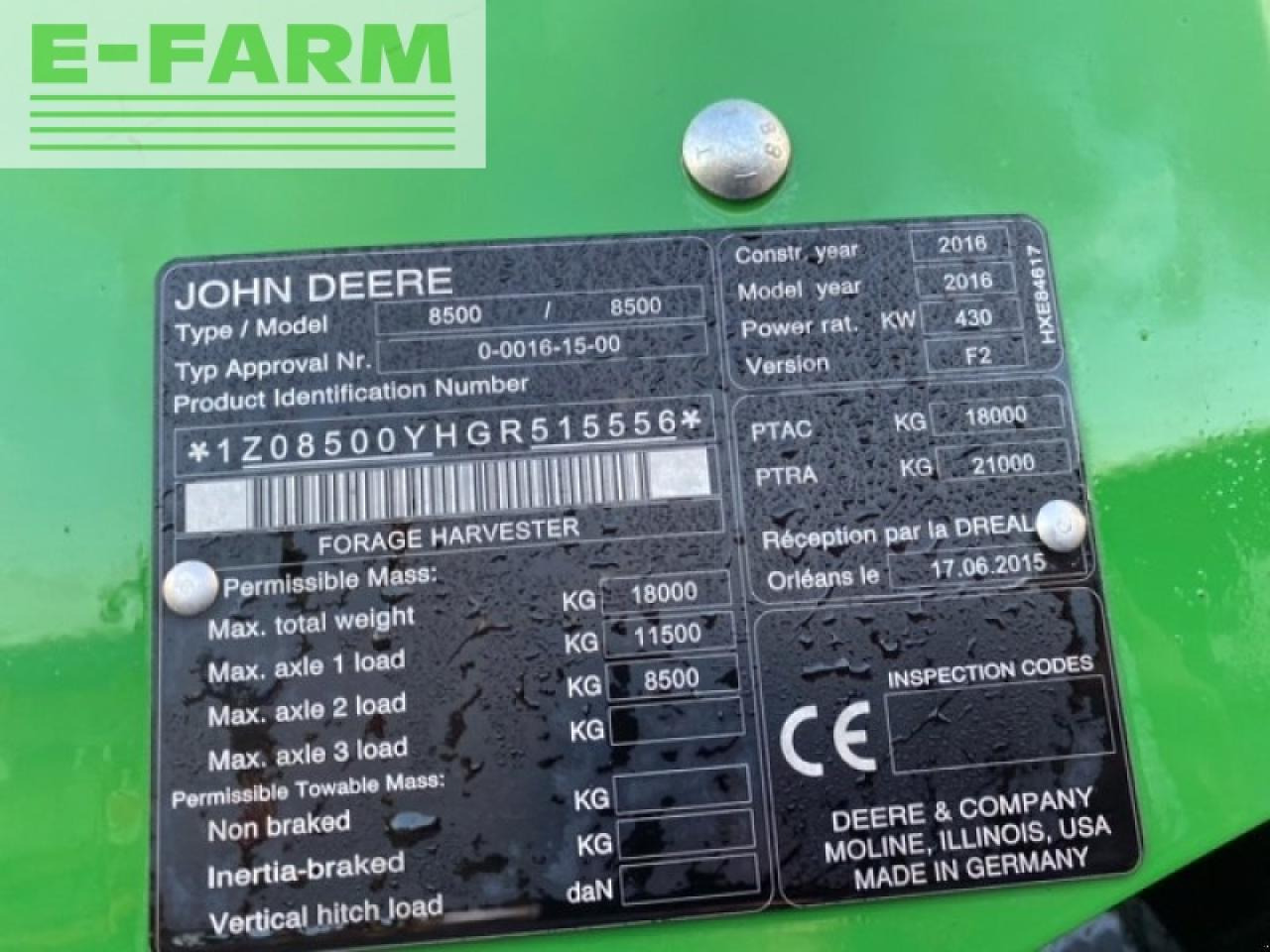 John Deere 8500 - Forage harvester: picture 4 John Deere 8500 - Forage harvester: picture 4