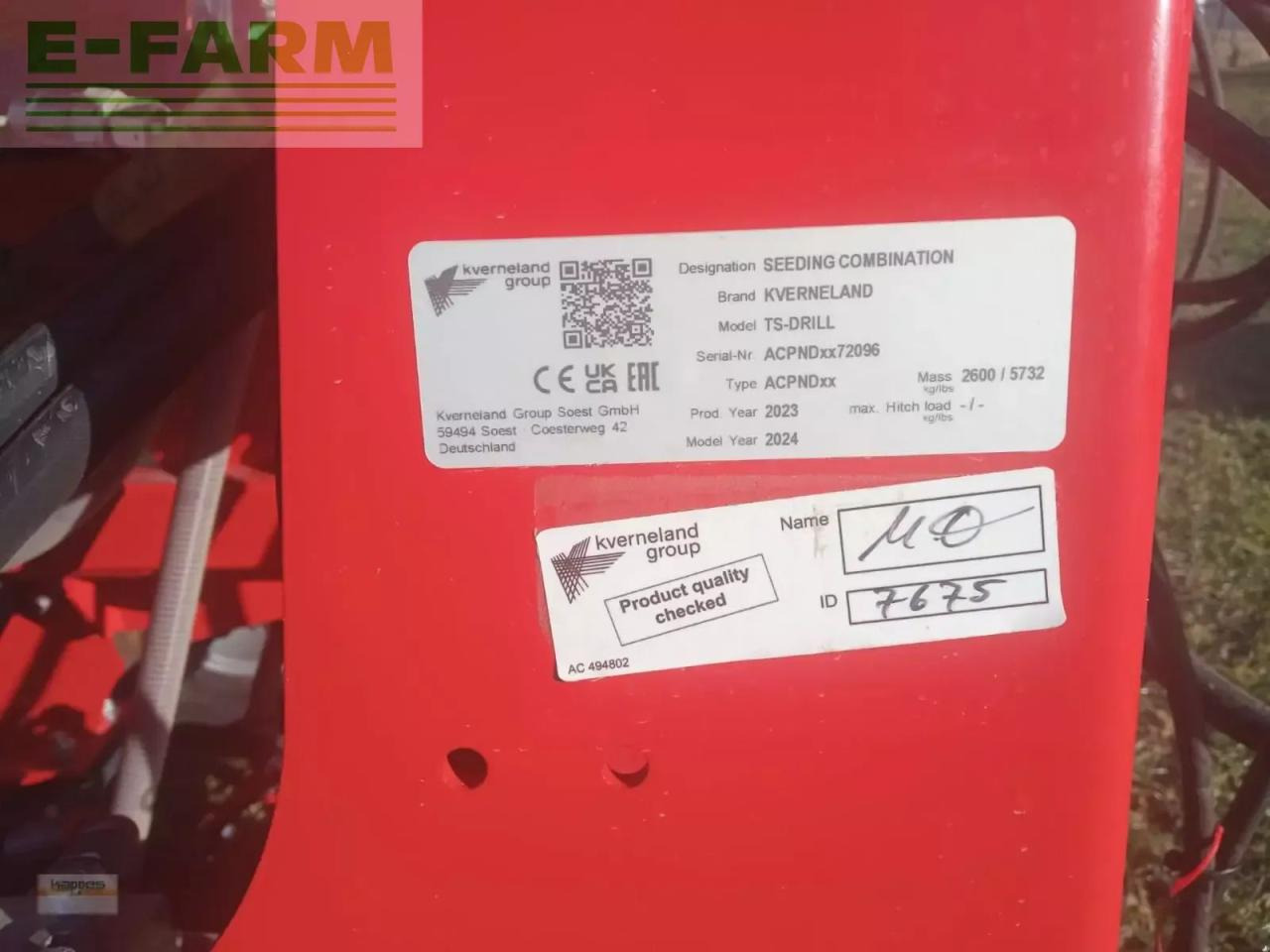 Kverneland tsdrill - Seed drill: picture 5 Kverneland tsdrill - Seed drill: picture 5