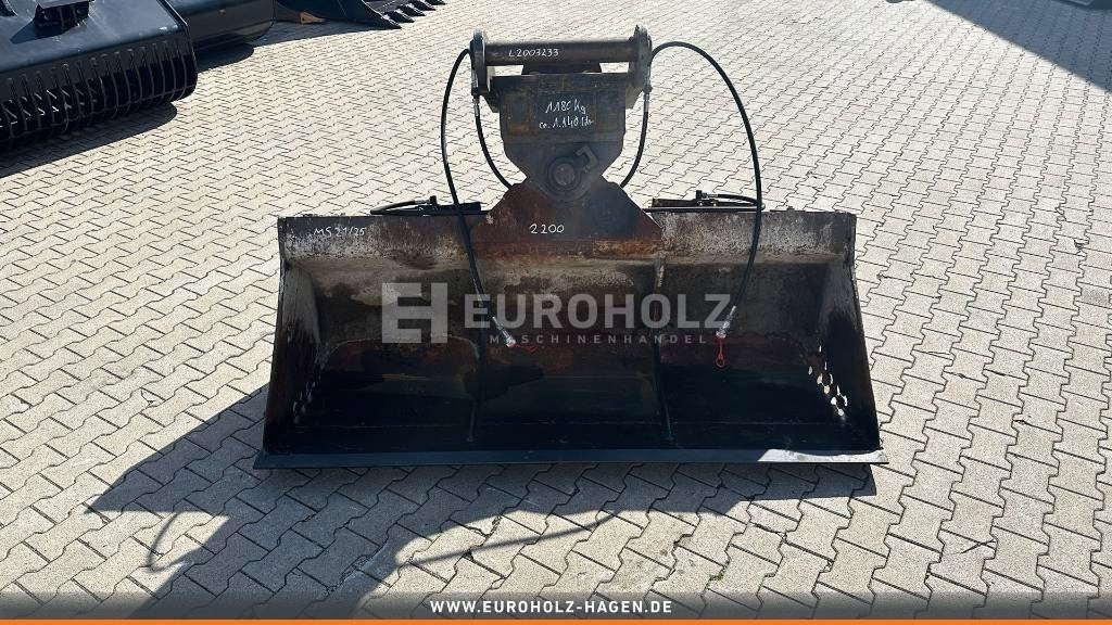 Grabenräumlöffel hydr für MS21 MS25 2200 mm gebr - Excavator bucket for Construction machinery: picture 1 Grabenräumlöffel hydr für MS21 MS25 2200 mm gebr - Excavator bucket for Construction machinery: picture 1