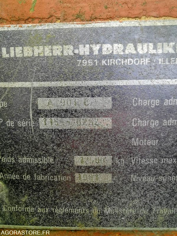 Excavator PELLE GRUE LIEBHERR A901C - 1981: picture 7