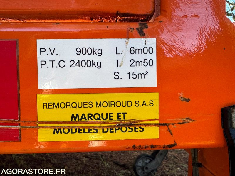 REMORQUE MOIROUD - Trailer: picture 5 REMORQUE MOIROUD - Trailer: picture 5