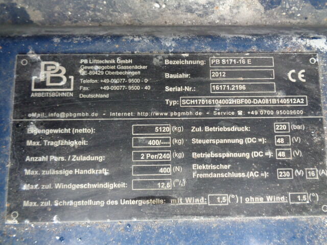 Diversen S171-16 PB S171-16 - Scissor lift: picture 5 Diversen S171-16 PB S171-16 - Scissor lift: picture 5