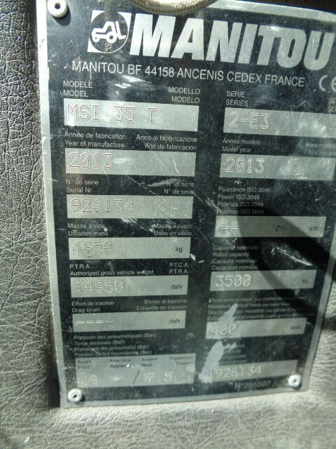 Forklift Manitou MSI 35: picture 11 Forklift Manitou MSI 35: picture 11