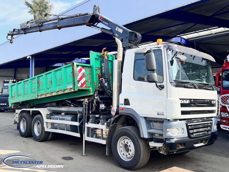 DAF CF 85.410 ATE, Hiab 166, 6x4 Big axle, Steel spring - Hook lift truck, Crane truck: picture 1 DAF CF 85.410 ATE, Hiab 166, 6x4 Big axle, Steel spring - Hook lift truck, Crane truck: picture 1