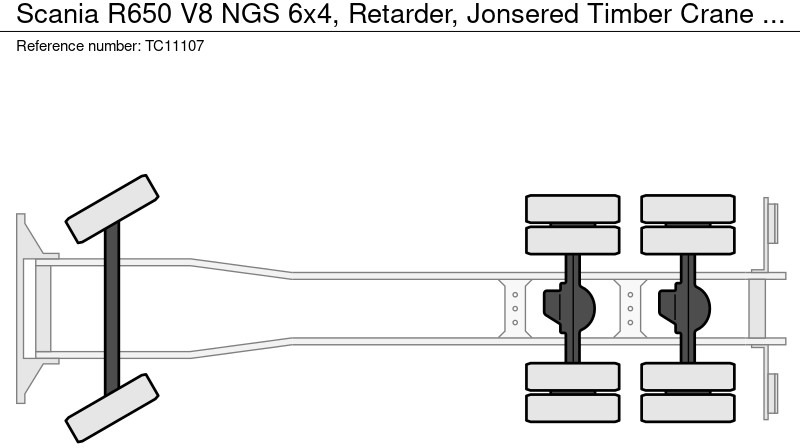 Timber truck, Crane truck Scania R650 V8 NGS 6x4, Retarder, Jonsered Houtkraan: picture 11