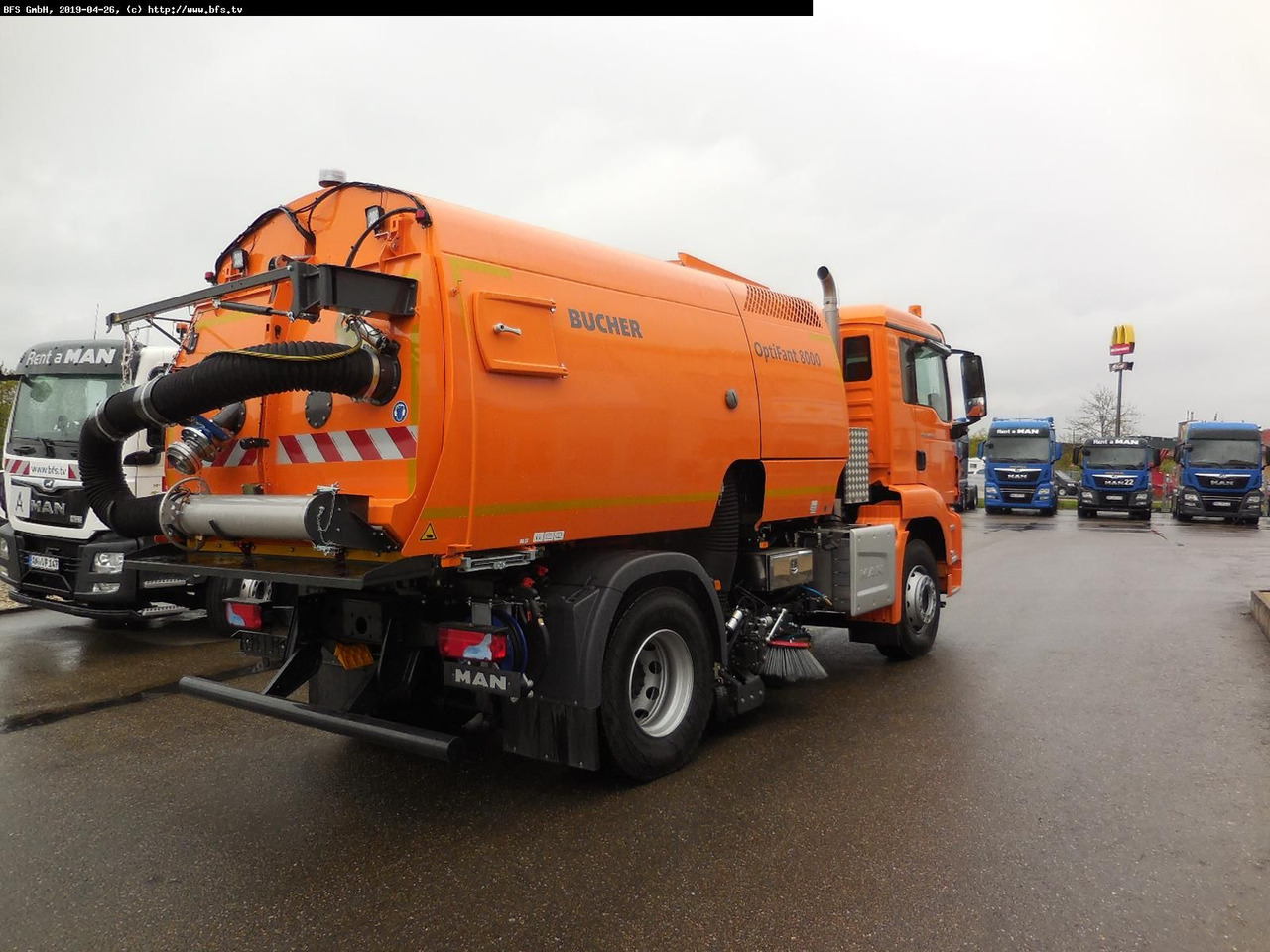 MAN TGS 18.420 4X2 BL Bucher OF 8000 TWIN beidseitig - Road sweeper: picture 2 MAN TGS 18.420 4X2 BL Bucher OF 8000 TWIN beidseitig - Road sweeper: picture 2
