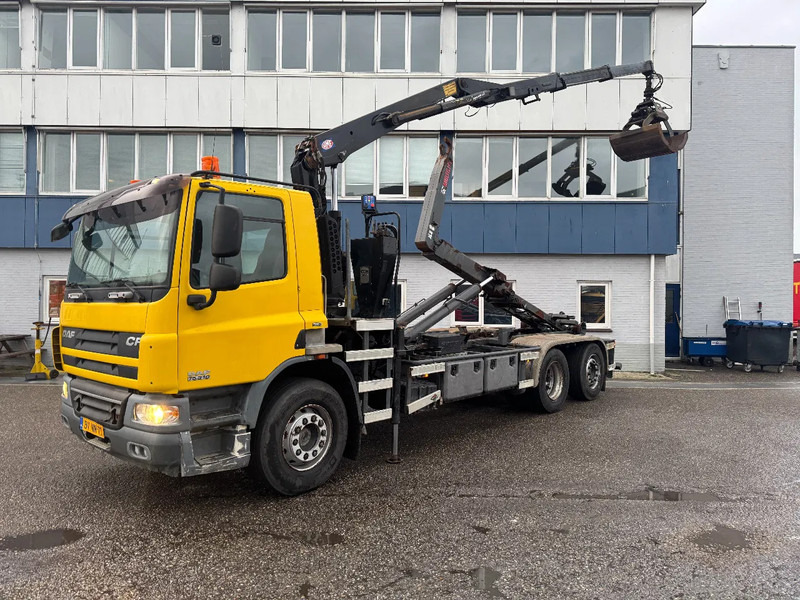 DAF CF 75.310 6X2 EURO 5 HMF 1244 Z2 + REMOTE + HIAB 17T HOOK - Hook lift truck, Crane truck: picture 1 DAF CF 75.310 6X2 EURO 5 HMF 1244 Z2 + REMOTE + HIAB 17T HOOK - Hook lift truck, Crane truck: picture 1