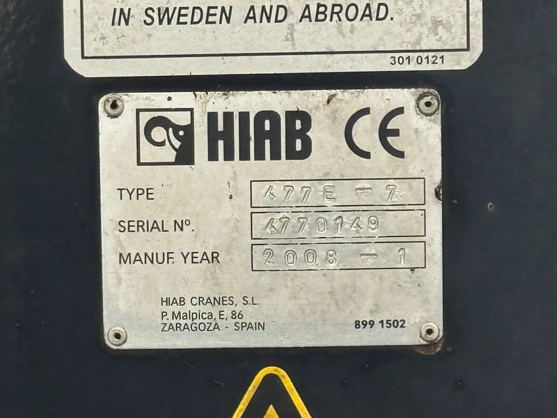 Leasing of DAF CF 85.460 8X2 HIAB 477E-7 + JIB 75X + REMOTE CONTROL DAF CF 85.460 8X2 HIAB 477E-7 + JIB 75X + REMOTE CONTROL: picture 15