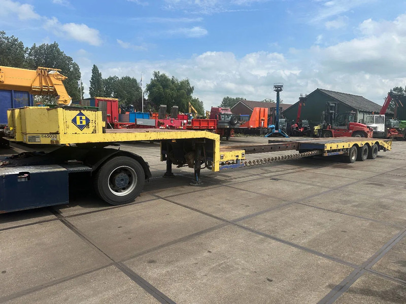 ES-GE 3 SOU-1N, LAST AXLE STEERING, 4 M EXTENDABLE , HYDRAULICS RAMPS - Low loader semi-trailer: picture 1 ES-GE 3 SOU-1N, LAST AXLE STEERING, 4 M EXTENDABLE , HYDRAULICS RAMPS - Low loader semi-trailer: picture 1