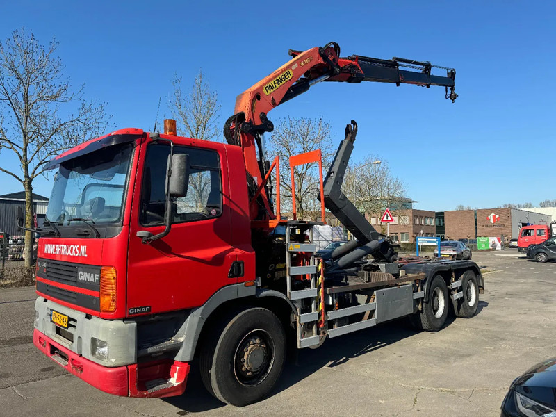 Ginaf M 3232 S 6X2 - EURO 2 + PALFINGER PK19000 + REMOTE + PALIFT HOOK - Hook lift truck, Crane truck: picture 1 Ginaf M 3232 S 6X2 - EURO 2 + PALFINGER PK19000 + REMOTE + PALIFT HOOK - Hook lift truck, Crane truck: picture 1