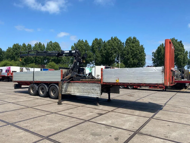 Lecitrailer MET HIAB R165 F3 - Dropside/ Flatbed semi-trailer: picture 2 Lecitrailer MET HIAB R165 F3 - Dropside/ Flatbed semi-trailer: picture 2