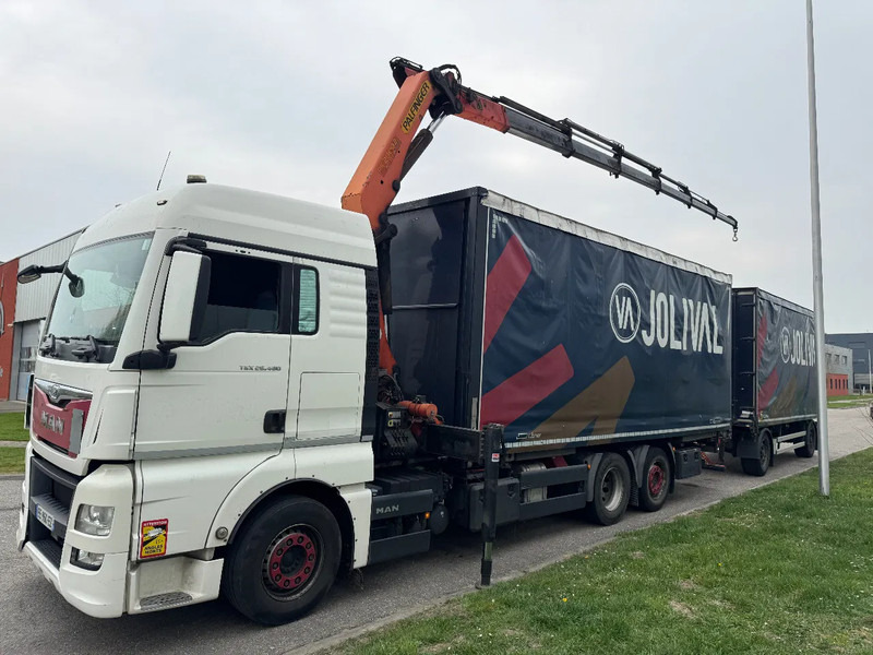MAN TGX 26.480 6X2 - EURO 6 + PALFINGER PK20002 + REMOTE + LECITRAILER HANGER - Curtainsider truck, Crane truck: picture 4 MAN TGX 26.480 6X2 - EURO 6 + PALFINGER PK20002 + REMOTE + LECITRAILER HANGER - Curtainsider truck, Crane truck: picture 4