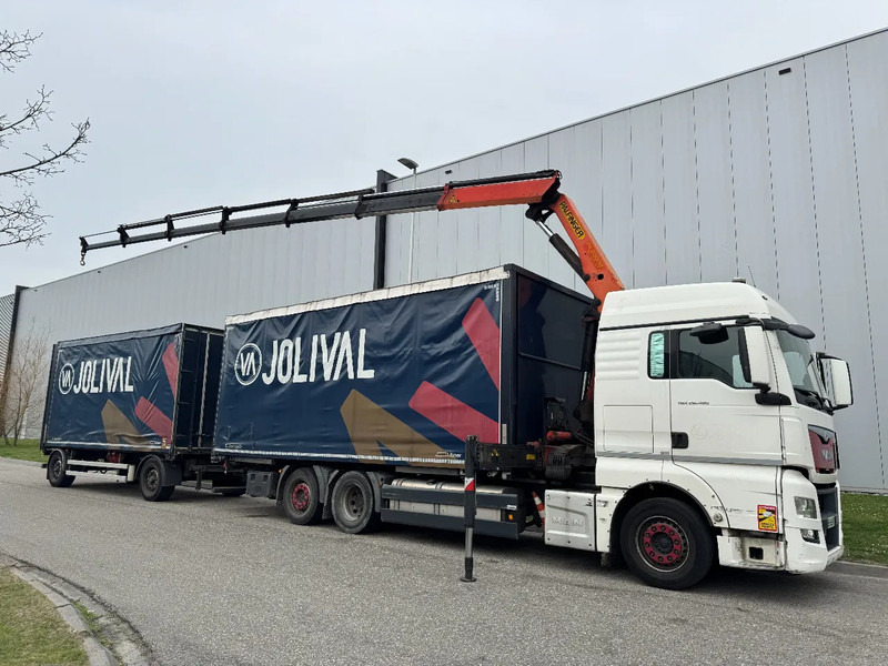 MAN TGX 26.480 6X2 - EURO 6 + PALFINGER PK20002 + REMOTE + LECITRAILER HANGER - Curtainsider truck, Crane truck: picture 5 MAN TGX 26.480 6X2 - EURO 6 + PALFINGER PK20002 + REMOTE + LECITRAILER HANGER - Curtainsider truck, Crane truck: picture 5