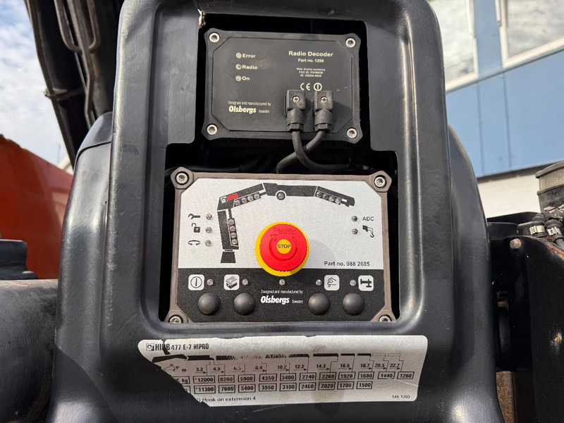 Dropside/ Flatbed truck, Crane truck Renault Premium 430 8X4 EEV + HIAB 477 E-7 HIPRO + REMOTE: picture 8