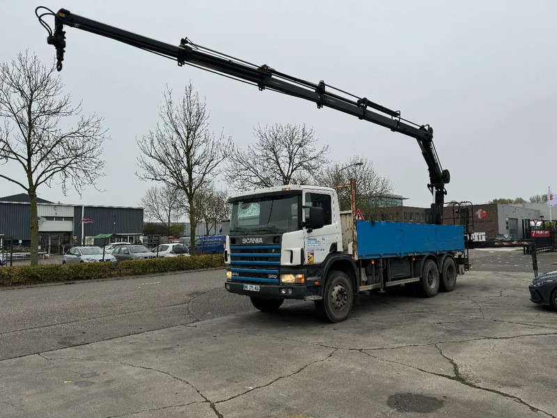 Scania P124-360 6X4 EURO 2 HIAB 200 C-5 ALL 2000 - Dropside/ Flatbed truck, Crane truck: picture 1 Scania P124-360 6X4 EURO 2 HIAB 200 C-5 ALL 2000 - Dropside/ Flatbed truck, Crane truck: picture 1
