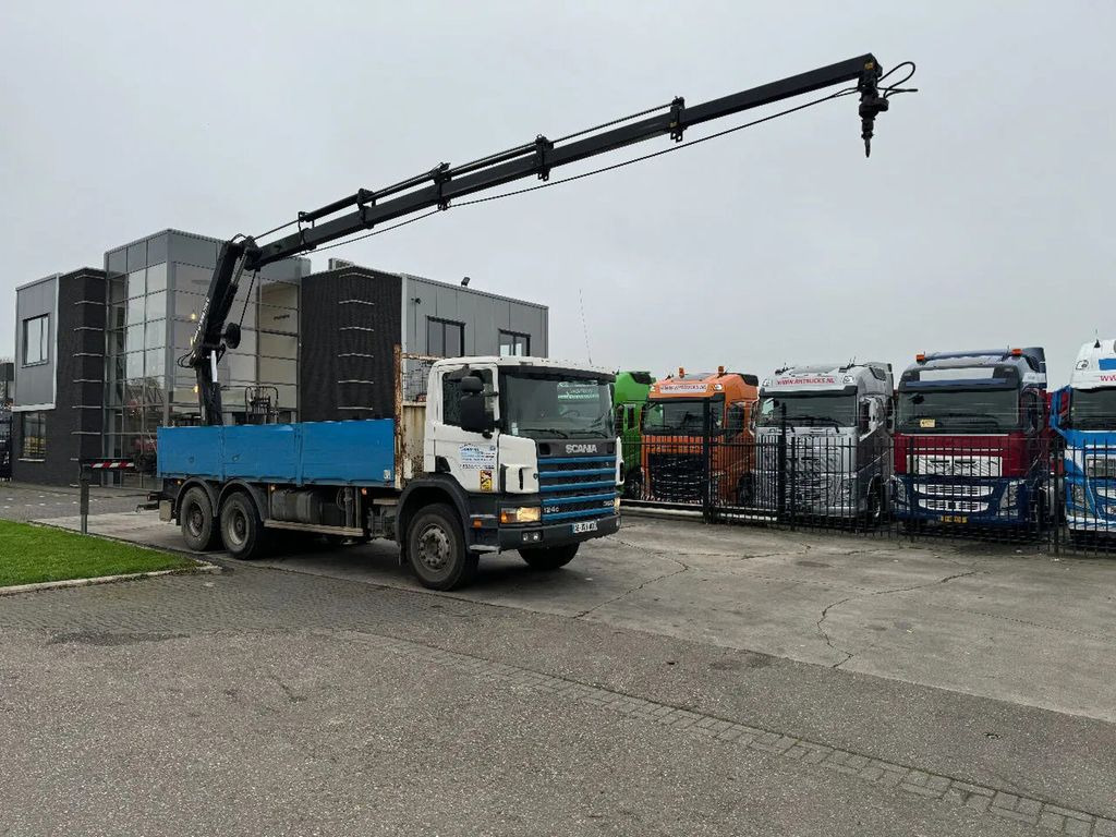 Scania P124-360 6X4 EURO 2 HIAB 200 C-5 ALL 2000 - Crane truck, Dropside/ Flatbed truck: picture 1 Scania P124-360 6X4 EURO 2 HIAB 200 C-5 ALL 2000 - Crane truck, Dropside/ Flatbed truck: picture 1
