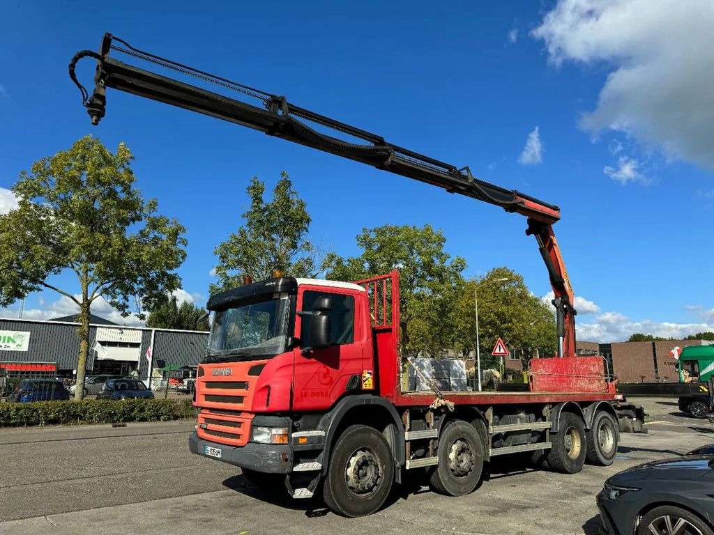 Scania P360 8X4 - EURO 5 + PALFINGER PK22002-EH + REMOT - Dropside/ Flatbed truck, Crane truck: picture 1 Scania P360 8X4 - EURO 5 + PALFINGER PK22002-EH + REMOT - Dropside/ Flatbed truck, Crane truck: picture 1