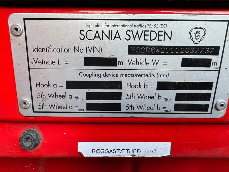 Curtainsider truck Scania R480 6X2 BIG LOAD LIFT DHOLLANDIA ONLY 550.769 KM: picture 11 Curtainsider truck Scania R480 6X2 BIG LOAD LIFT DHOLLANDIA ONLY 550.769 KM: picture 11