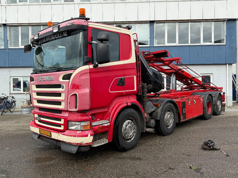 Scania R480 8X2 + HIAB 220-4 + REMOTE + HIAB MULTILIFT - Cable system truck, Crane truck: picture 4 Scania R480 8X2 + HIAB 220-4 + REMOTE + HIAB MULTILIFT - Cable system truck, Crane truck: picture 4