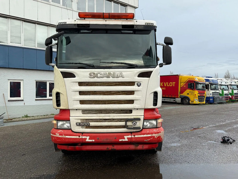 Scania R500 V8 8X4 + HIAB 220-5 + REMOTE + CABLELIFT - FULL STEEL SUSP. MANUAL GEAR. BIG AXLES - Crane truck: picture 5 Scania R500 V8 8X4 + HIAB 220-5 + REMOTE + CABLELIFT - FULL STEEL SUSP. MANUAL GEAR. BIG AXLES - Crane truck: picture 5