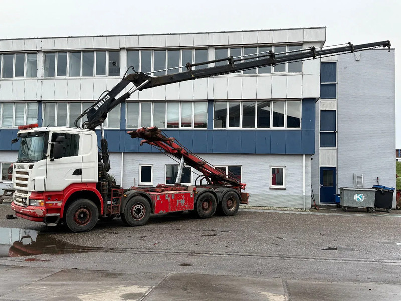 Scania R500 V8 8X4 + HIAB 220-5 + REMOTE + CABLELIFT - FULL STEEL SUSP. MANUAL GEAR. BIG AXLES - Crane truck: picture 1 Scania R500 V8 8X4 + HIAB 220-5 + REMOTE + CABLELIFT - FULL STEEL SUSP. MANUAL GEAR. BIG AXLES - Crane truck: picture 1