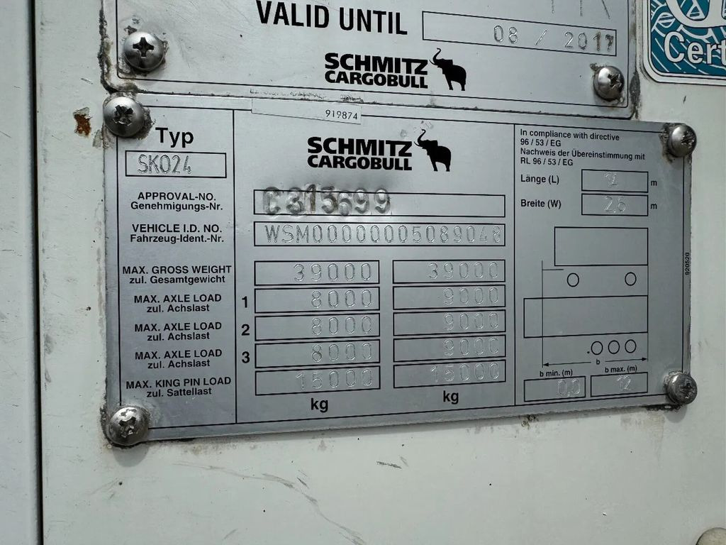 Schmitz Cargobull CARRIER 1850 MT D/E SAF AXELS - Refrigerator semi-trailer: picture 4 Schmitz Cargobull CARRIER 1850 MT D/E SAF AXELS - Refrigerator semi-trailer: picture 4