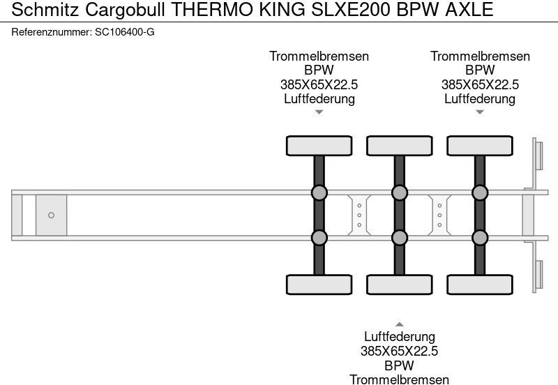 Refrigerator semi-trailer Schmitz Cargobull THERMO KING SLXE200 BPW AXLE: picture 13