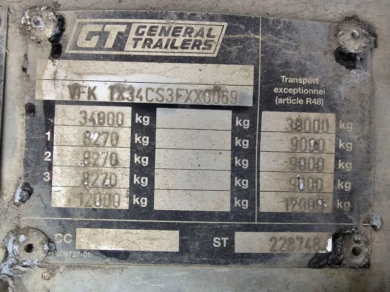 Dropside/ Flatbed semi-trailer General Trailer SAF - DISC: picture 12