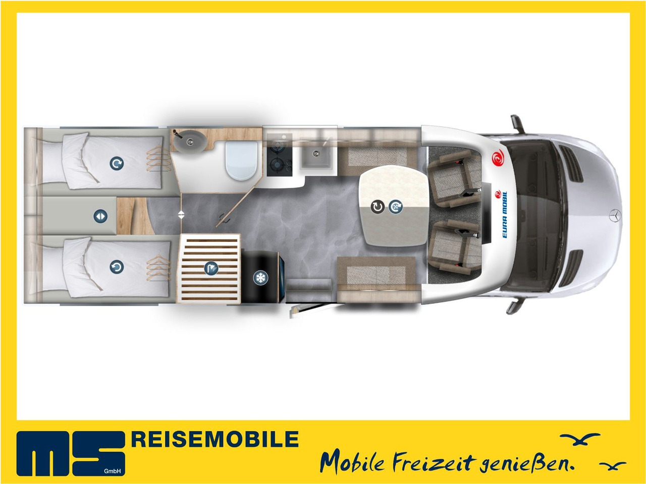 Eura Mobil PROFILA T 726 EF / -2025-/ MONDIAL PLUS & S-PAKE - Semi-integrated motorhome: picture 2 Eura Mobil PROFILA T 726 EF / -2025-/ MONDIAL PLUS & S-PAKE - Semi-integrated motorhome: picture 2