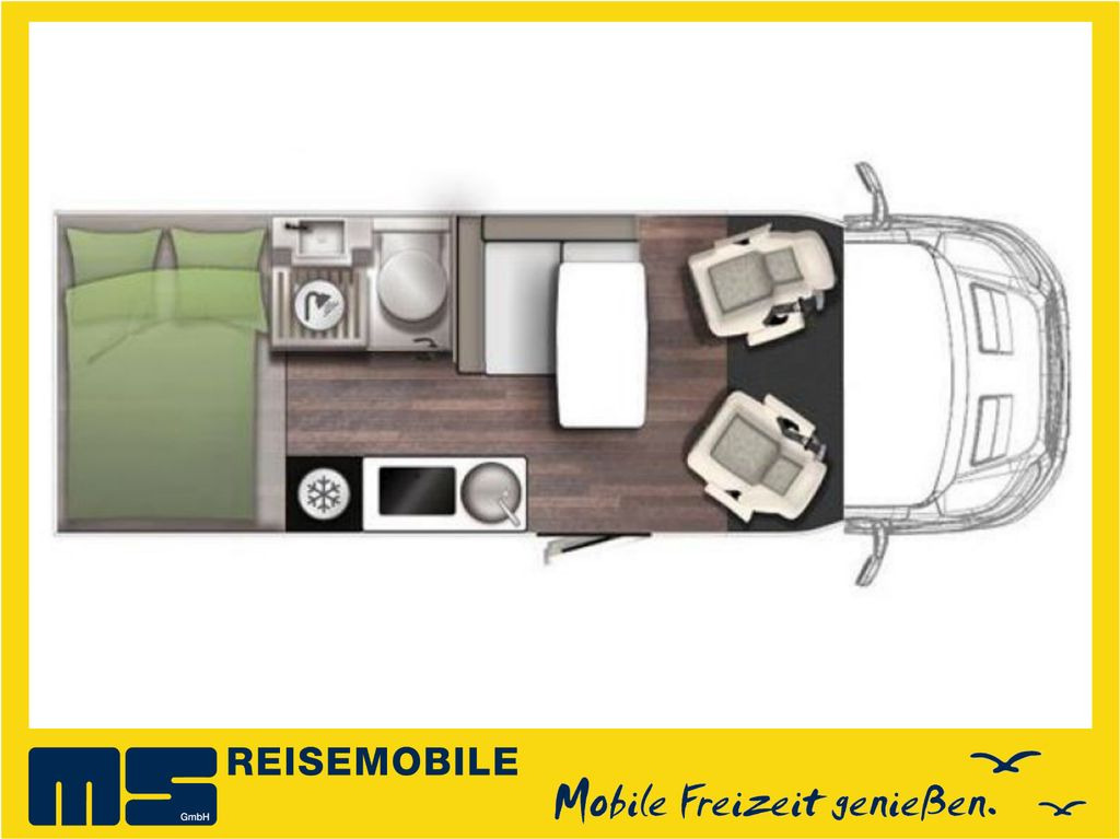 New Semi-integrated motorhome Forster T 599 HBN COUPÈ /-2025-/165PS / SILVER - EDITION: picture 1