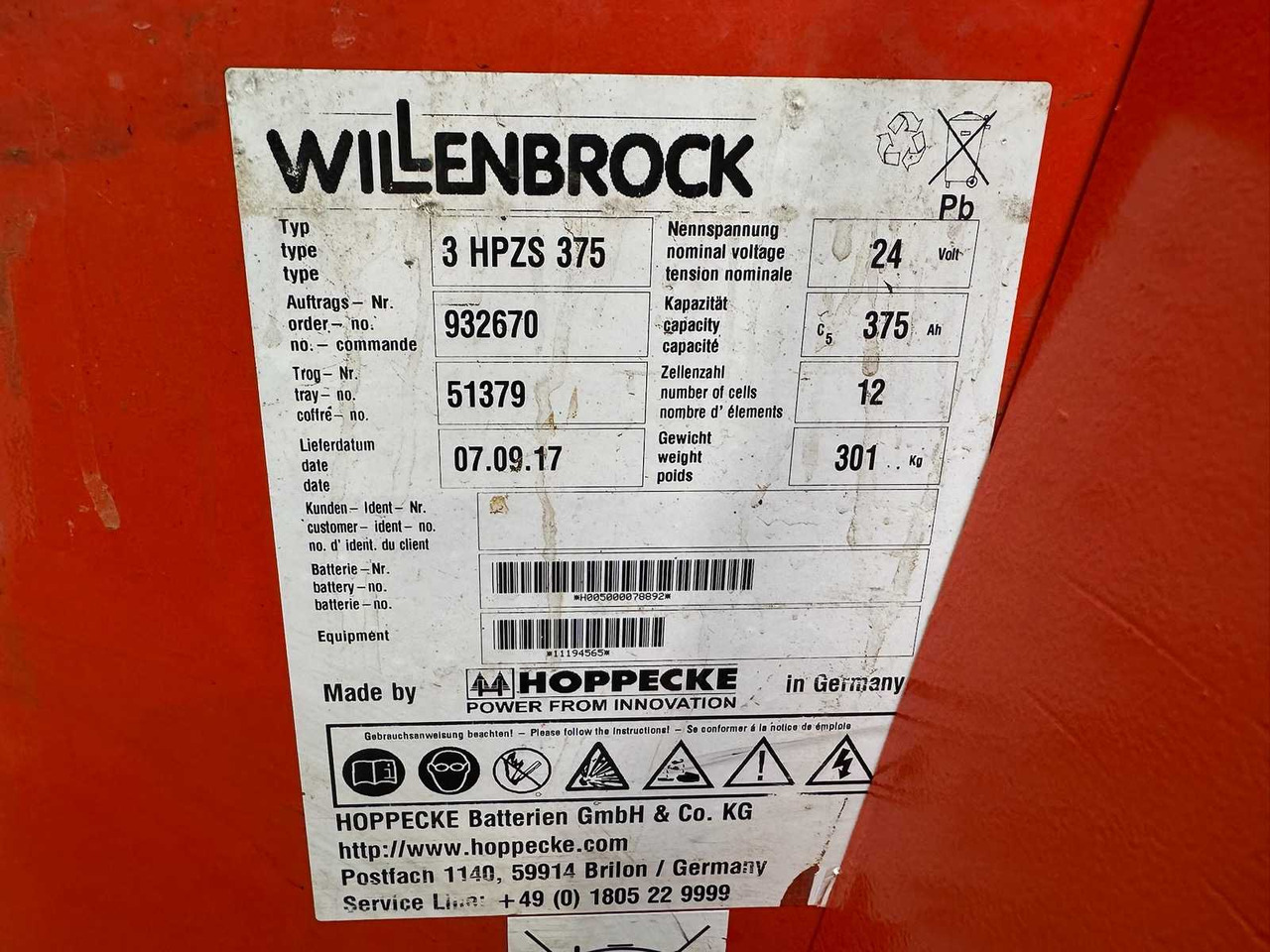 Forklift 09/2017 SERVICE + UVV 03/2026 LINDE L14AP EVO 1.400KG PALLET TRUCK ANT 4.885 HOURS SCALE: picture 14 Forklift 09/2017 SERVICE + UVV 03/2026 LINDE L14AP EVO 1.400KG PALLET TRUCK ANT 4.885 HOURS SCALE: picture 14